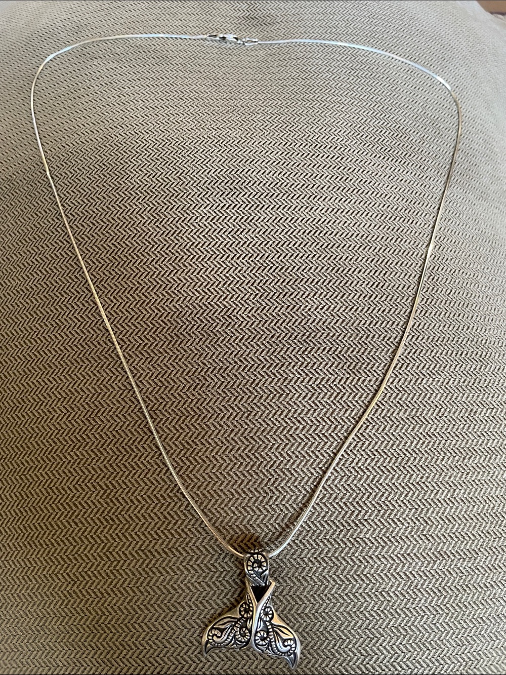 Sterling Silver Mermaid Tail Necklace - Picture 3 of 10